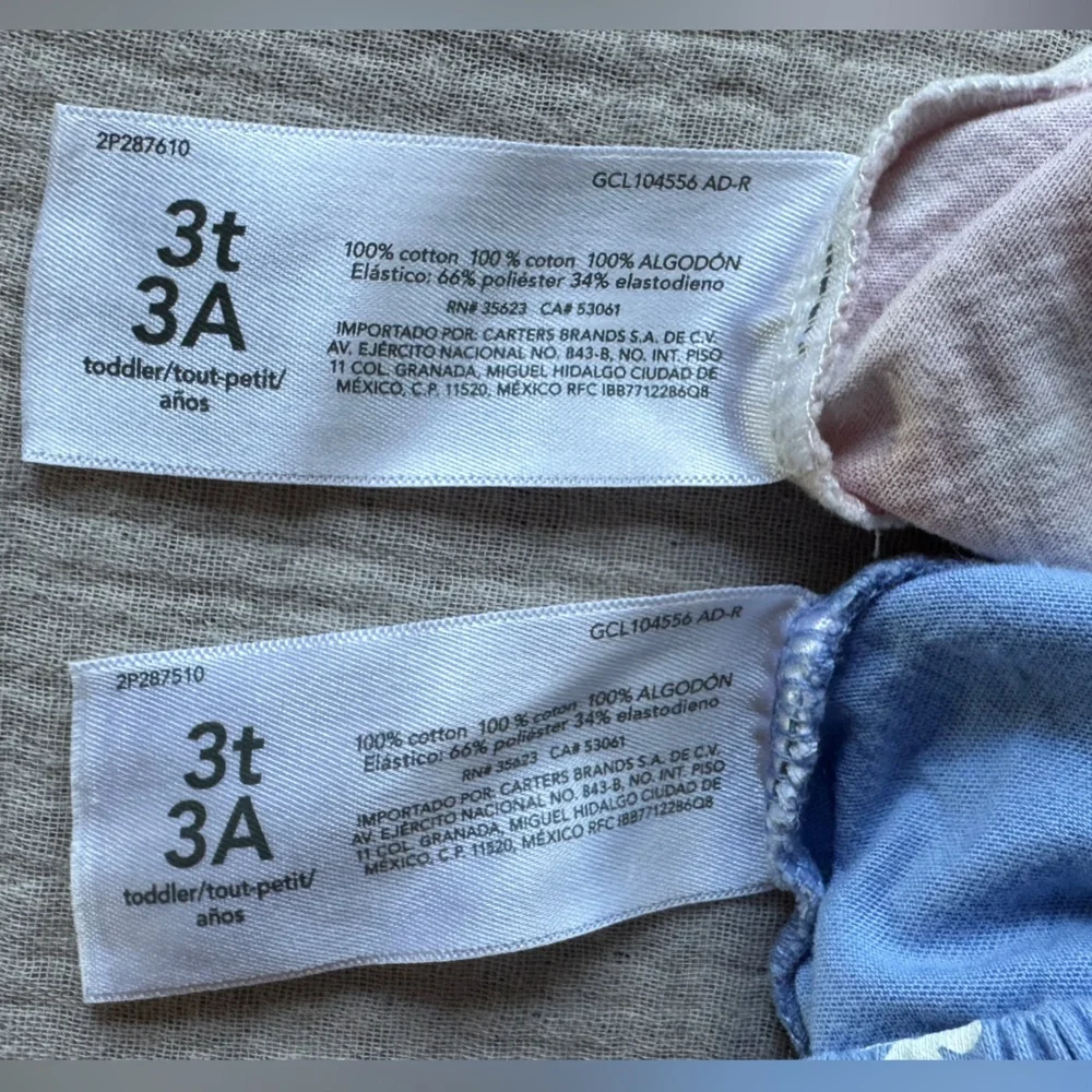 OshKosh B'gosh Blue Daisy and Pink Tie Dye Jersey Bubble Tank 2-Pack